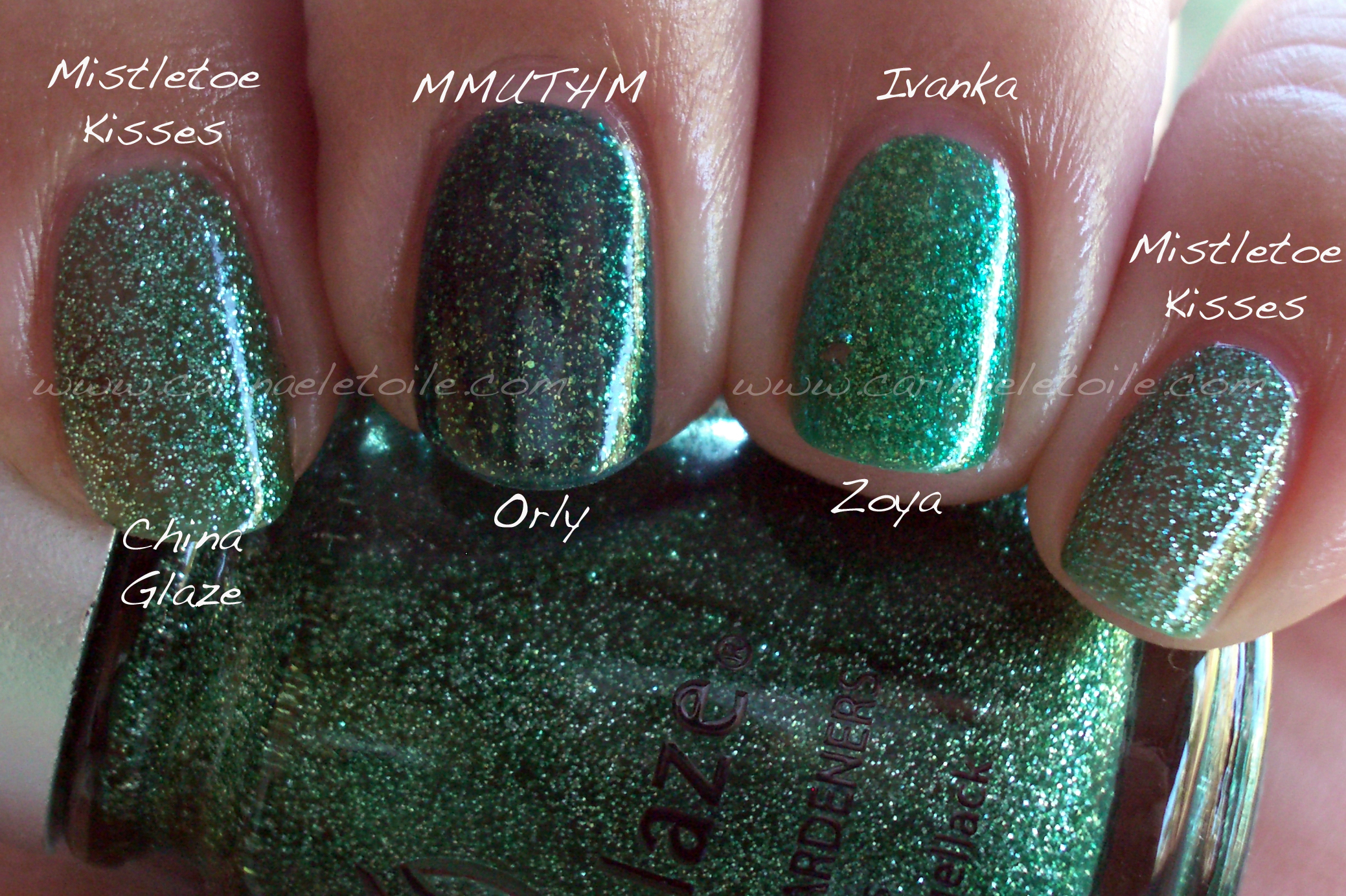 ChG vs Orly vs Zoya Mistletoe Kisses vs MMUTM vs Ivanka Shade