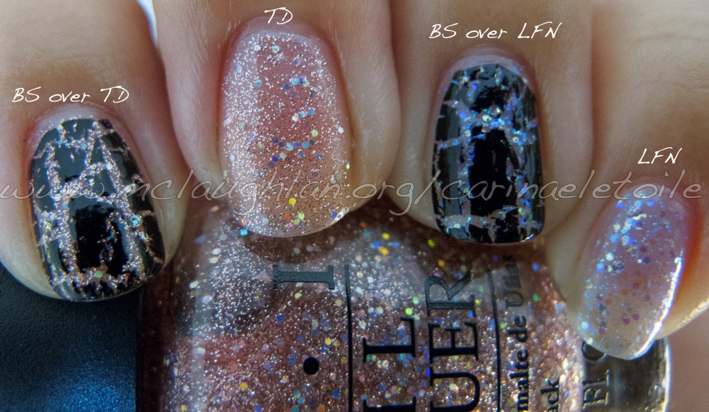 OPI Black Shatter Teenage Dream Last Friday Night Shade