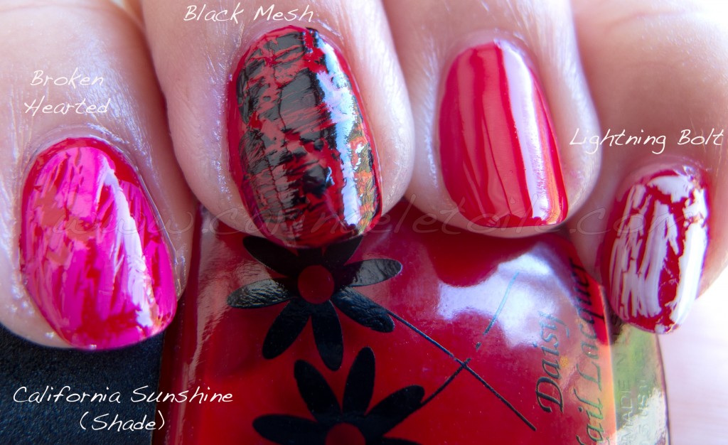 CG Daisy Nail Lacquer California Sunshine and Crackles Shade
