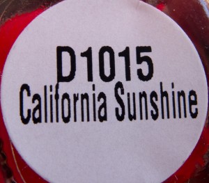 Daisy Nail Lacquer California Sunshine Label