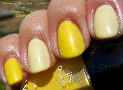 Revlon's Sunshine Sparkle v Chanel's Mimosa Sunlight