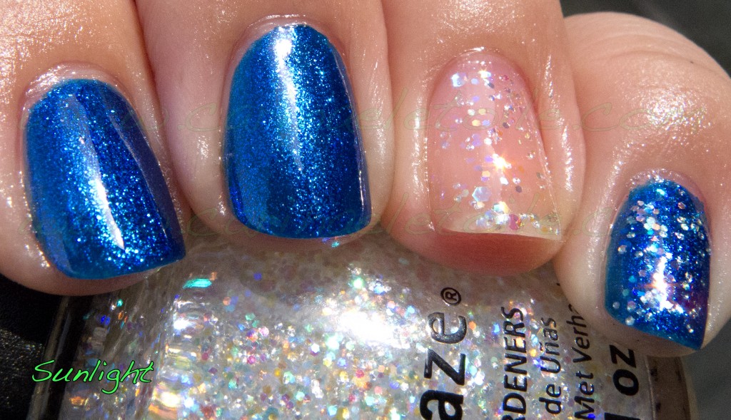 CG Snow Globe Blue Year's Eve Sunlight
