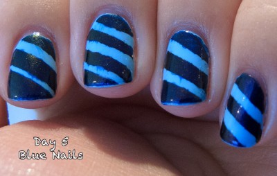 Day 5 Challenge Blue Nails