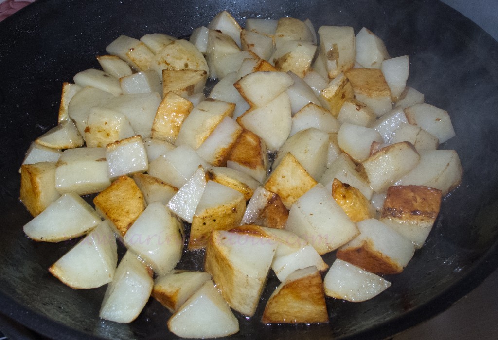 Potatoes Halfway Cooked